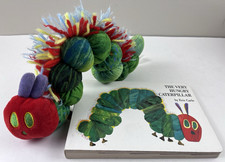 The Very Hungry Caterpillar Eric Carle 1st Ed Board Book w/Caterpillar Plush
