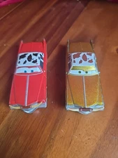 Disney Pixar Cars Diecast Rust-Eze Tex Dinoco Gold & Red Dex Heavy Metal Mater