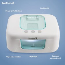 Jool Baby TinyBums Baby Wipe Warmer & Dispenser LED Night Light Aqua