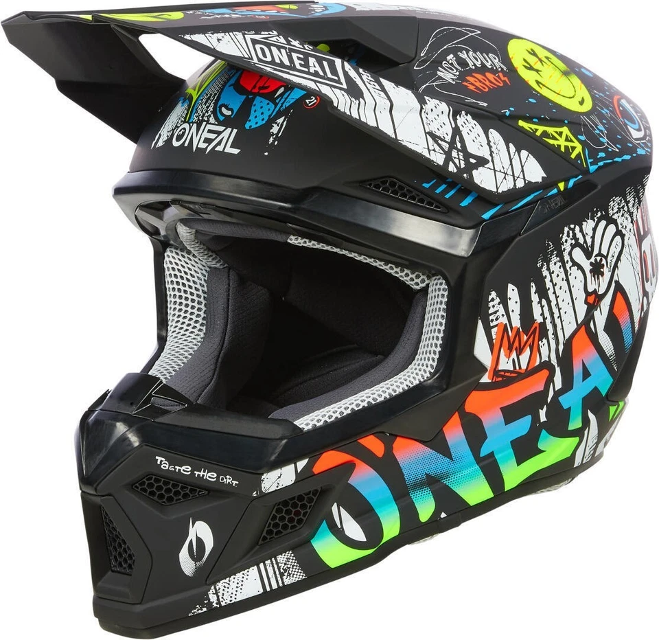 Oneal 3SRS Rancid colorido casco de motocross para niños, negro/colorido,... - Imagen 1 de 1