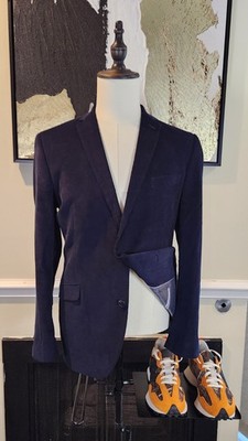 Kenneth Cole Unlisted  Men's Slim Fit Navy Suit Jacket Sport Coat Blazer SZ 42R