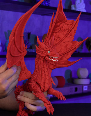 Epic Welsh Red Dragon 3D Printed Patriotic Wales