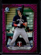 2026 Bowman Walker Jenkins Chrome Prospects Reptilian Fuchsia Refractor #/199