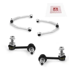 Front Upper Control Arm & Front Sway Bar Link Kit for 03-07 Infiniti G35 4 PCS