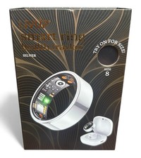 Livup Smart Ring Health Tracker Silver Size 8