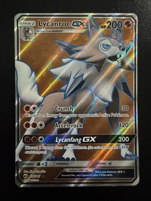 Lycanroc GX (Full Art) 136/147 Burning Shadows MP-LP
