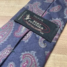Vintage 80s/90s Made In USA Silk Paisley Tie Very Used But Still Wearable As-Is