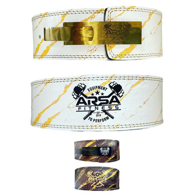 Arsa Fitness Weightlifting Adjustable Lever Belt For Men Women Real Cow Hide