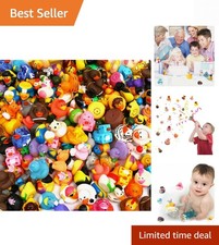 Rubber Duck 150 Pack for Jeeps Bath Toy Assortment - 2.3 Inch Bulk Floater Du...