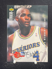 CHRIS WEBBER 1994-95 Upper Deck Collector's Choice #200 Silver Signature