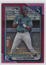 2024 Bowman Mega Box Fuchsia Mojo Refractor 33/299 Felnin Celesten #BCP-94 18vm