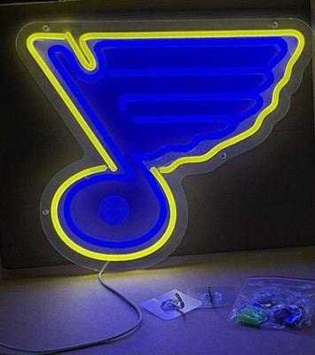 St. Louis Blues LED Neon Wall Light Sign NHL Man Cave Dorm Decor