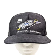 3com Computer “Networks That Go The Distance” Indy Car Technology Hat Snapback 