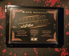 2024 UPPER DECK AEW BLACK DIAMOND WRESTLING 12-PIECE SHARD RELIC BOOKLET /25 MJF