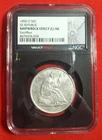 1858-O Seated Liberty Half SS Republic NGC Shipwreck Effect (C) AU Vaultbox *869