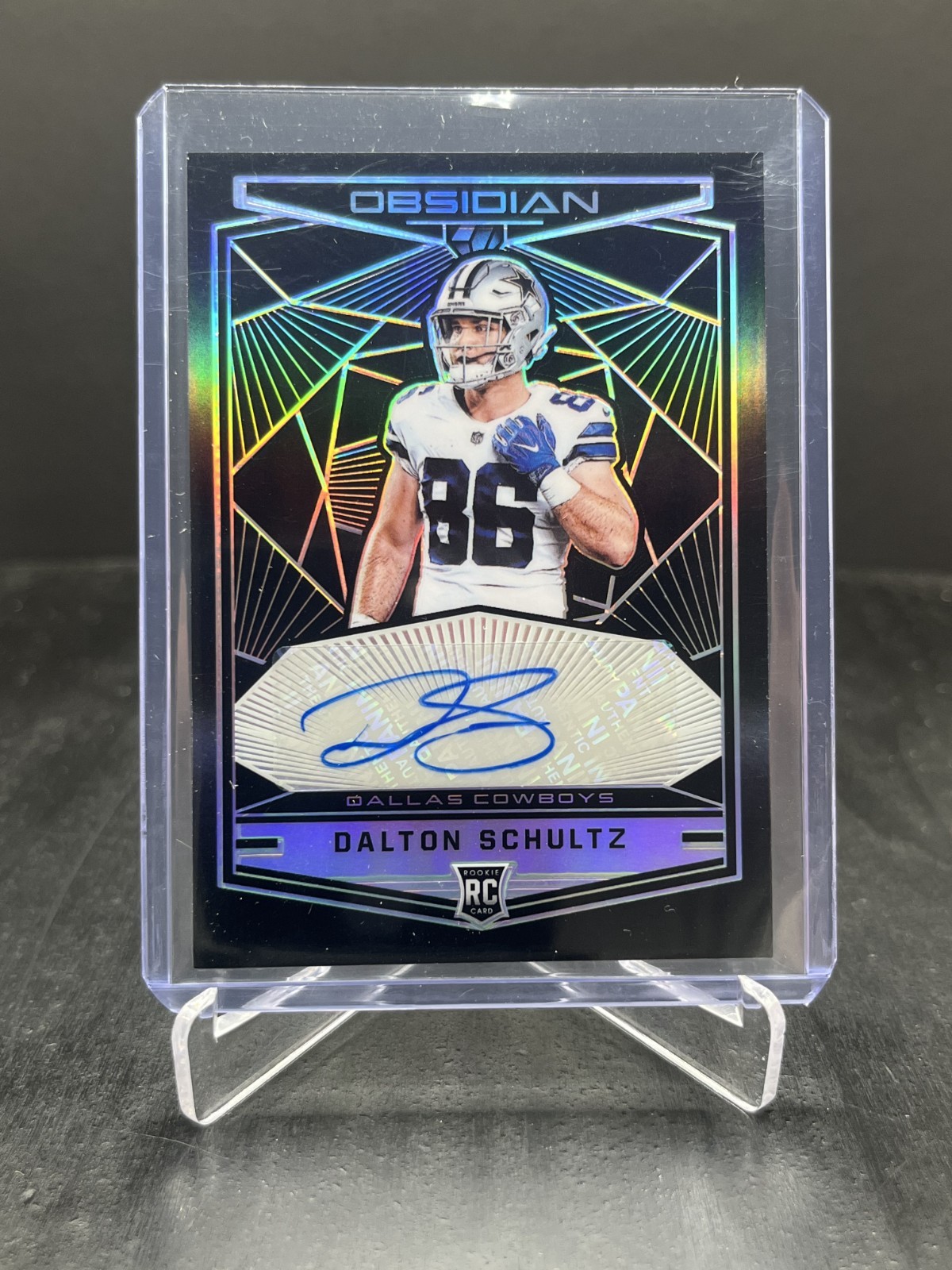 Dalton Schultz Panini Obsidian Rookie Autographs #RKADS Base