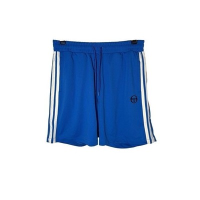 Sergio Tacchini Pietrapertosa Athletic Shorts Blue & White Tennis Workout NWT Lg