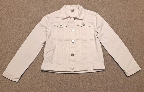 TU Denim White Girls Coat Size 7-8 Years