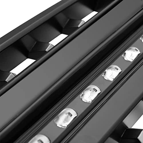 Parrilla delantera compatible con 2004 2005 2006 2007 2008 F150 delantera negra mate Foto 4 de 4