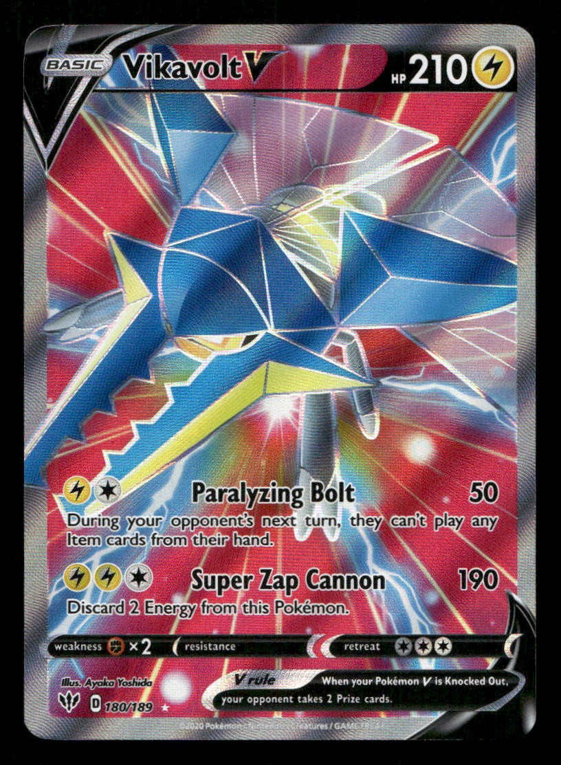 Vikavolt V 180/189 Darkness Ablaze Holo NM/M Pokemon