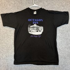 Vintage Octagon Inn Benefit 1996 T Shirt Mens XXL Black USA Made