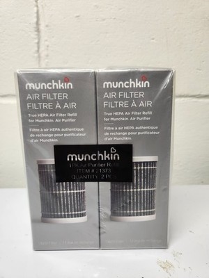Munchkin Portable Air Purifier True-HEPA Carbon Air Filter Refill - 2 Pack - NEW