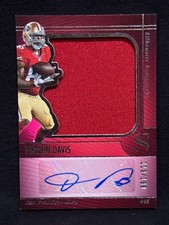 VERNON DAVIS SAN FRANCISCO 49ERS 2025 PANINI SILHOUETTE JUMBO JERSEY AUTO # /199