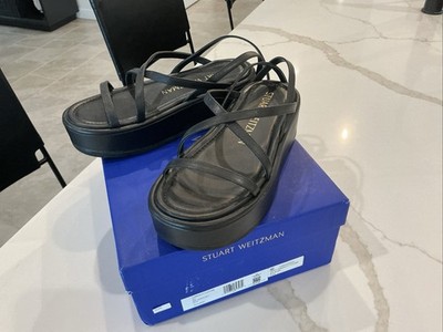 Stuart Weitzman Summerlift Platform Sandal Black 5.5 B