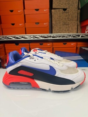Nike Men's Air Max 2090 Evolution of Icons Shoes White Black Blue DA9357-100