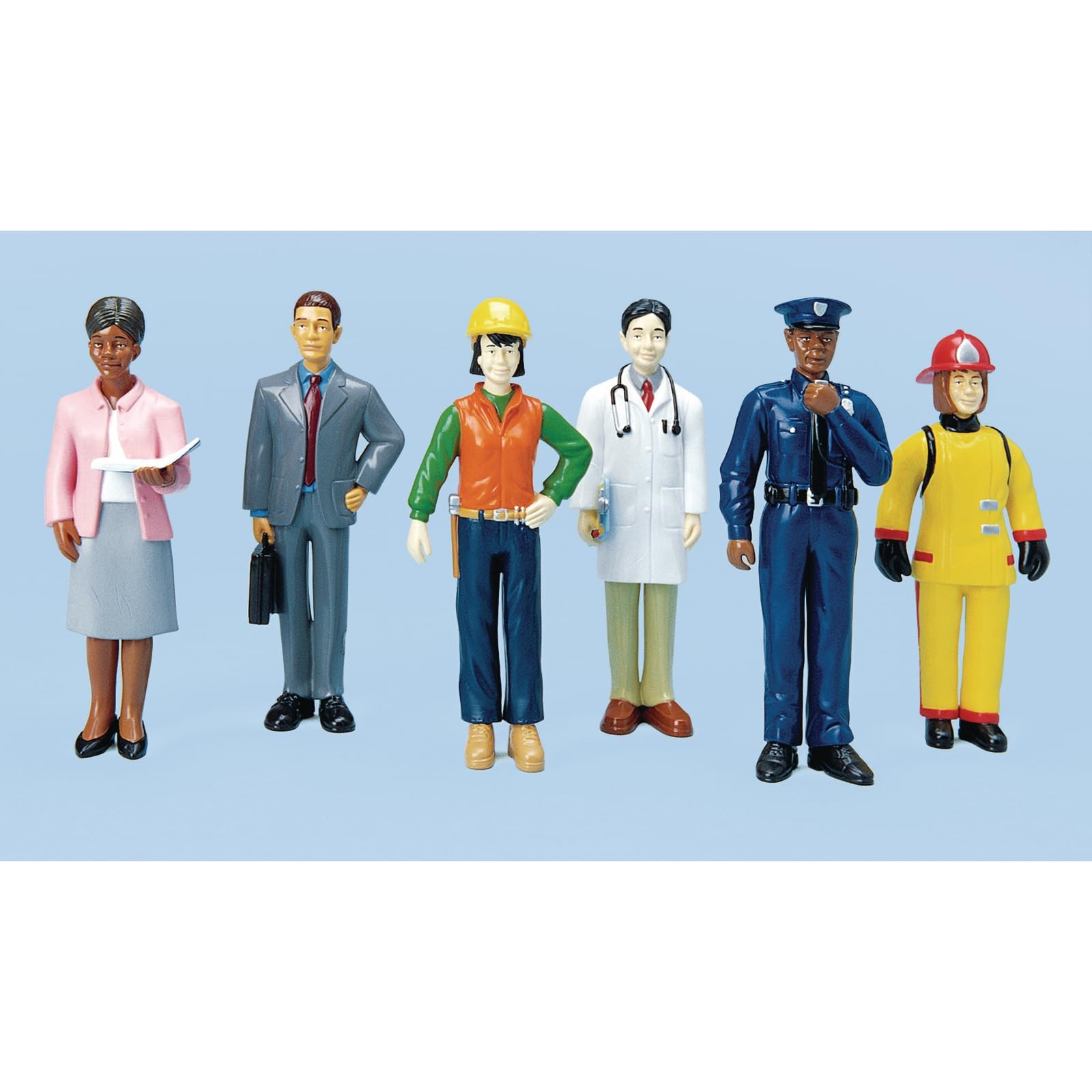 Excellerations 5-1/4 inch Block Play Career People, Community Helpers, Social