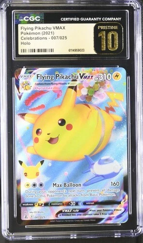 Flying Pikachu VMAX 007/025 - Pokémon Celebrations CGC 10 Pristine