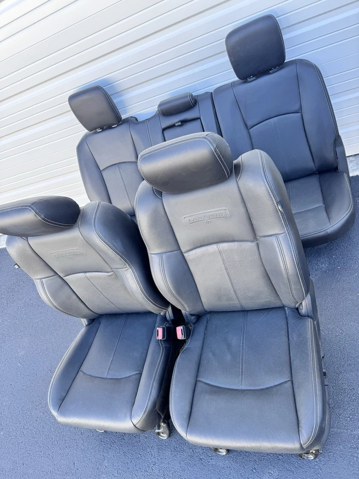 Ram Laramie cuero negro doble cabina asientos 13-18 1500 2500 3500 Foto 3 de 4