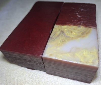 bacalite faturan 2 bloc 650 grams unpainted outside suitable for rosary making