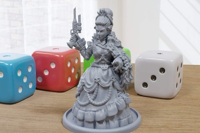 Josefina Noble Lady - 3D Printed Proxy Minifigures for Sci-fi Miniature Tabletop