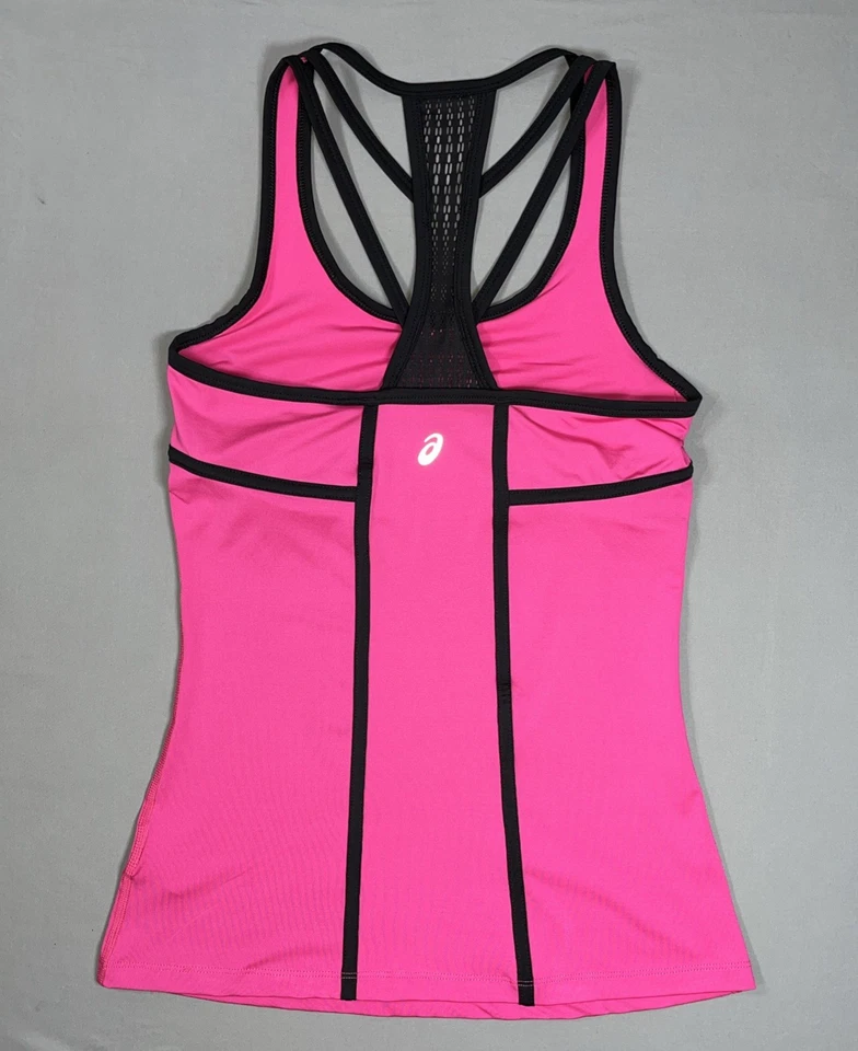 Camiseta sin mangas Asics Tri-Dri para mujer ropa deportiva espalda deportiva talla pequeña Foto 3 de 4