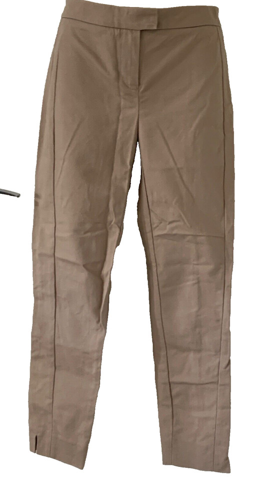 Designer DAVID LAWRENCE Myer Womens Pants Trousers Tan Caramel Tailored 6 XS S