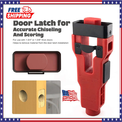 Door Latch Mortise Tool Kit for Wood Doors 1-3/8  1-3/4  Install Guide - USA