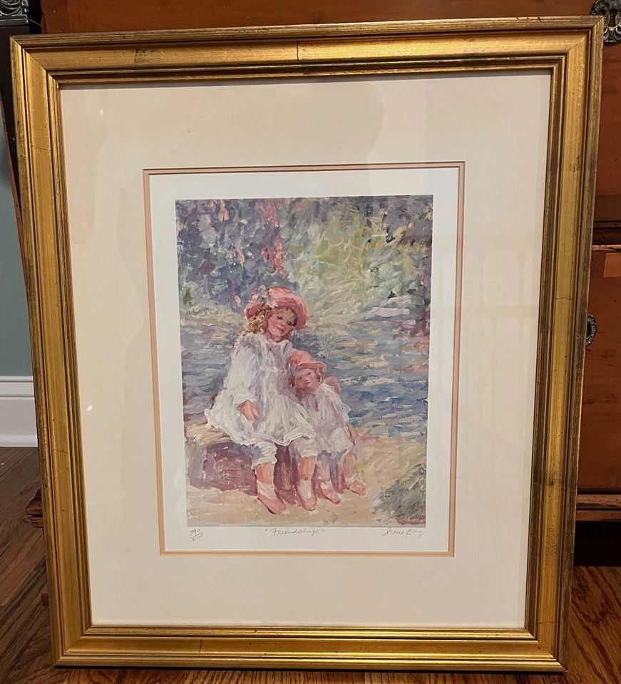 Tres litografías Irene Borg numeradas, firmadas, personalizadas enmarañadas y enmarcadas Foto 2 de 4