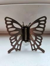 Antiqued Butterfly Metal Hair Claw Clip
