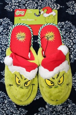 NEW Dr. SEUSS The Grinch Who Stole Christmas Mens 11-12 Slip  display picture 2