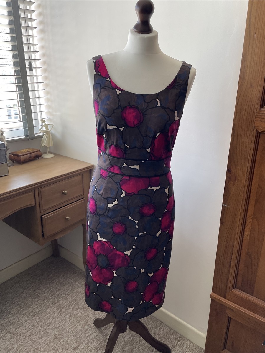 Laura Ashley Fitted Dress Size 10 Floral Occasion Wedding Mother