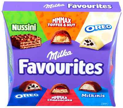 MILKA FAVOURITES - 158G - 17 BITES - BEST OF CHOCOLATE - OREO