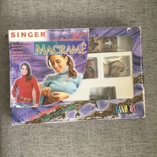 Vintage 70s Singer Get Creative With Macrame Charmed Belt / Bag Strap Kit , NOS