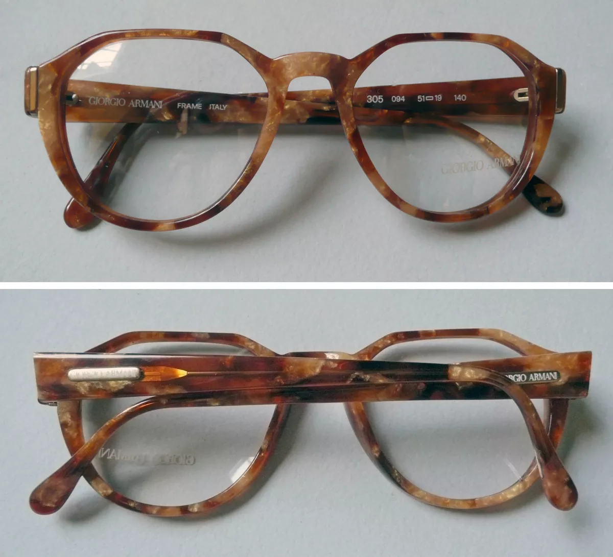 Giorgio Armani 305 montatura per occhiali vintage frame NOS anni