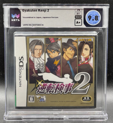 Phoenix Wright Ace Attorney 2 Nintendo DS JP Version Versiegelt Neu Wata 9.8 A+