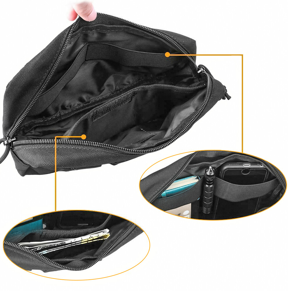 Tactical Molle Pouch EDC Multi-purpose Belt Waist Pack Bag Utility Phone Pocket