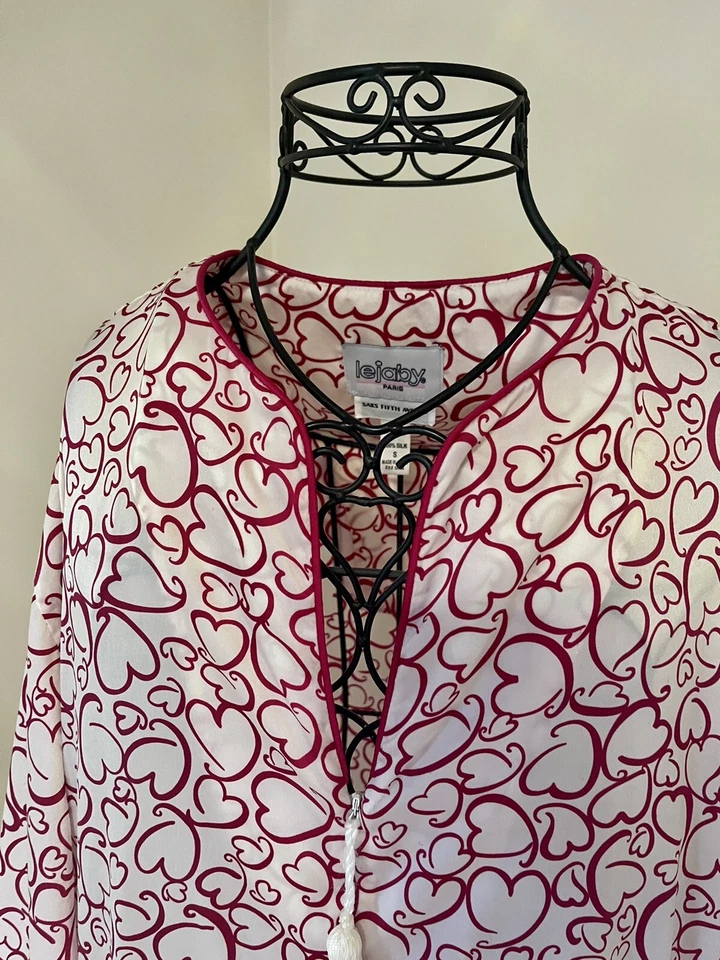 VINTAGE LEJABY PARIS SAKS FIFTH AVENUE NIGHT GOWN SIZE S  - Image 3 of 4