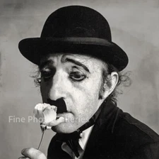 1972/91 Vintage IRVING PENN Woody Allen As Charlie Chaplin Quadritone Photo Art