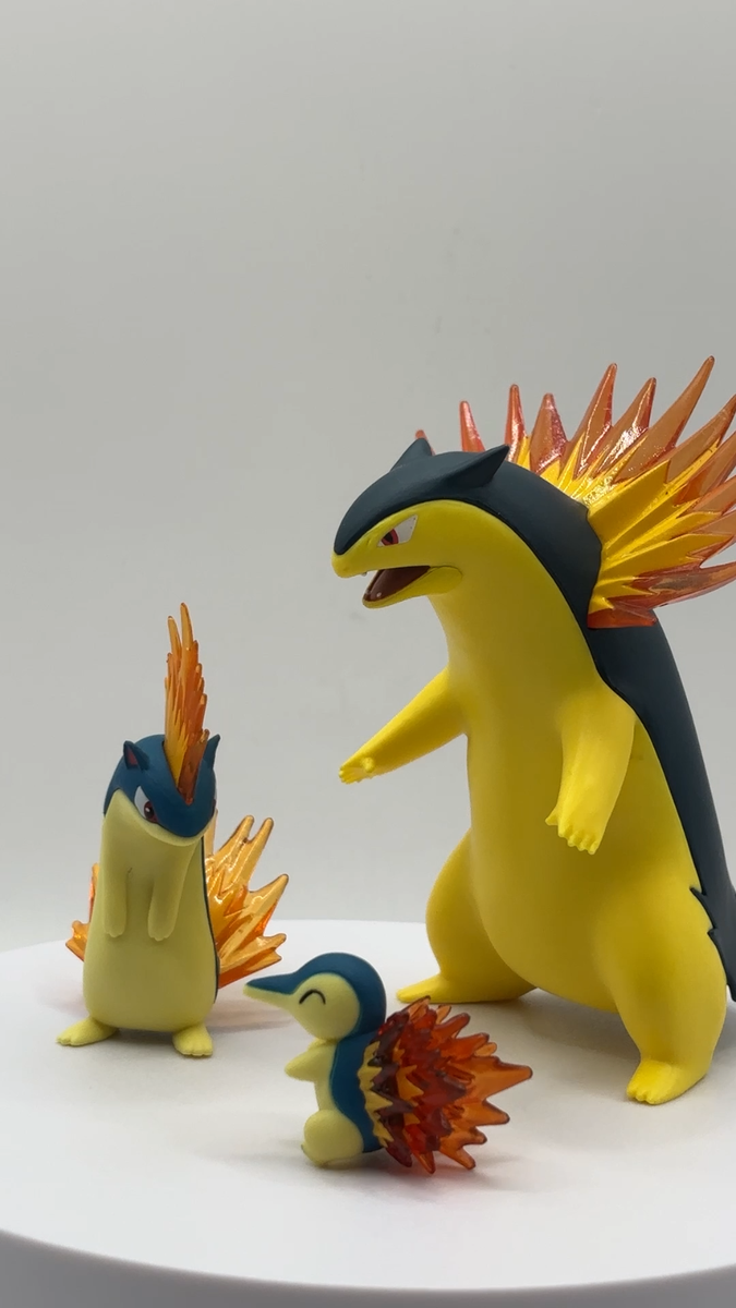 Pokemon Scale World Johto Region Quilava Cyndaquil Typhlosion 1/20