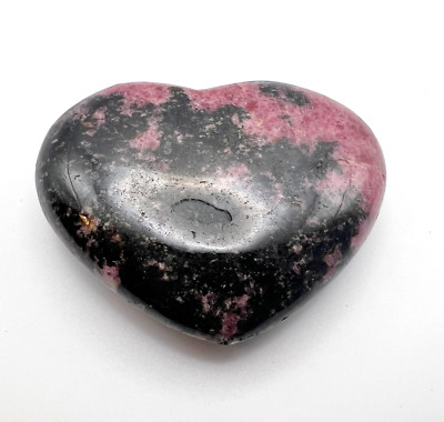 CARDINAL METHOD RHODONITE HEART CRYSTAL: ''RELATIONSHIP HARMONY'' GEMSTONE